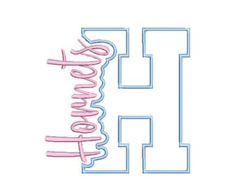 Hornets Knockout Applikationsstickmuster (Digitale Datei)