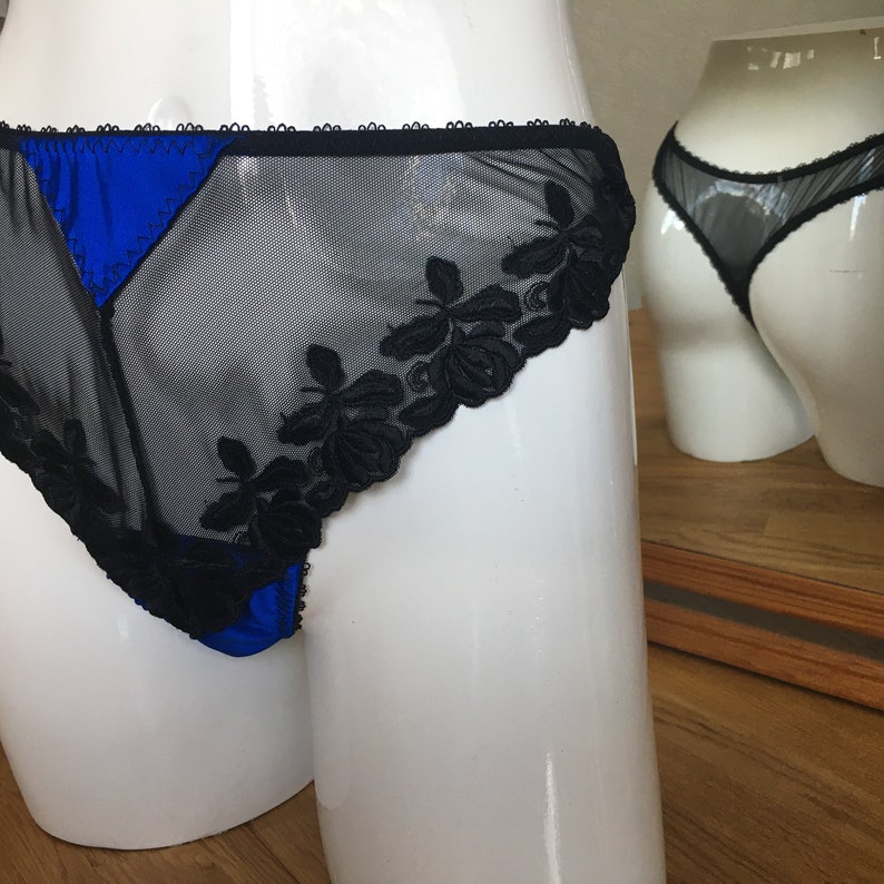 Ruby Satin Thong