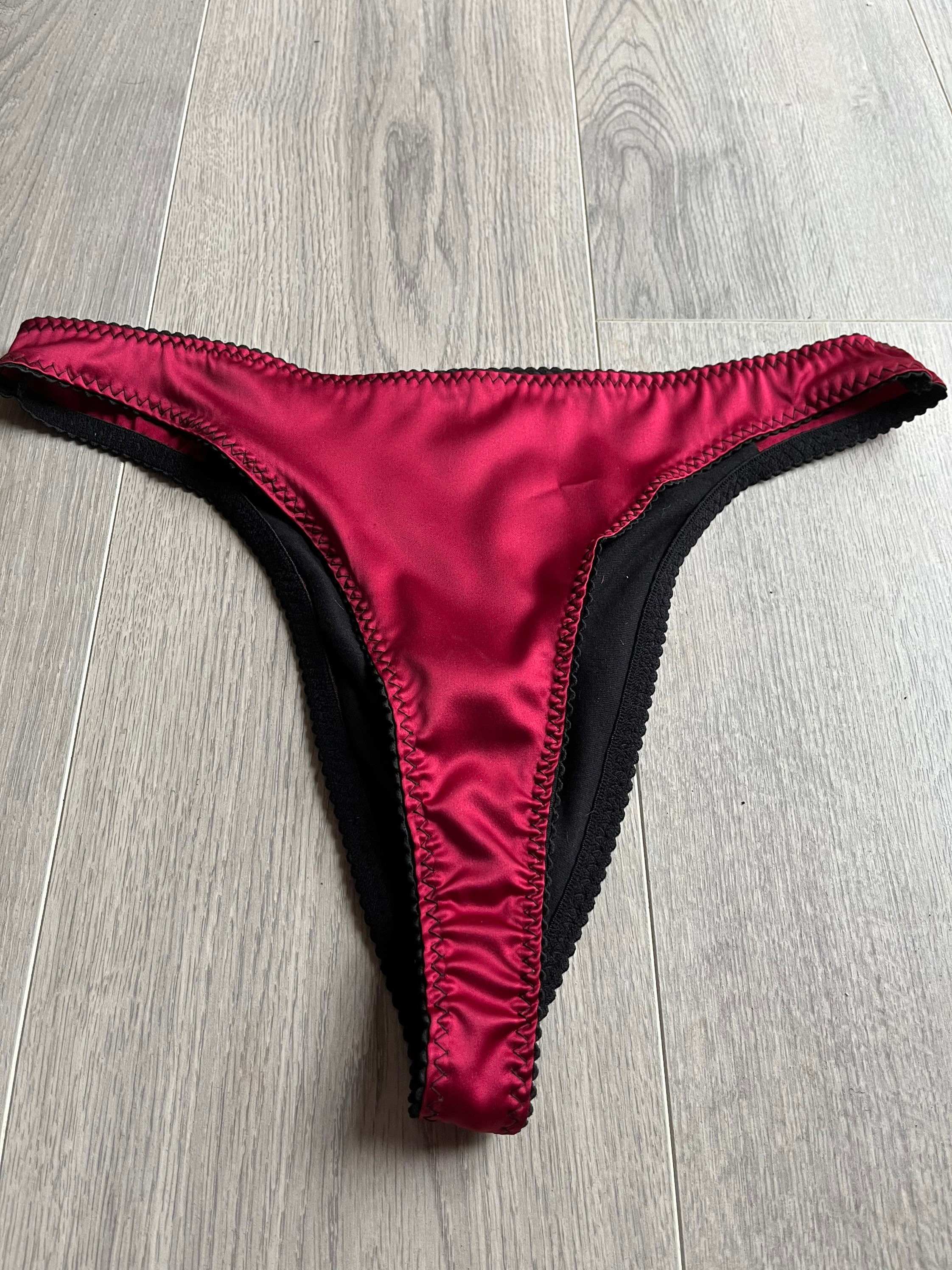 VASSARETTE Tanga Red Thong Panties - Available Sizes S/M/L