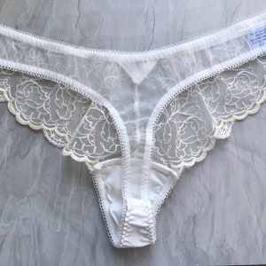 Ivory Bridal Thong - Etsy