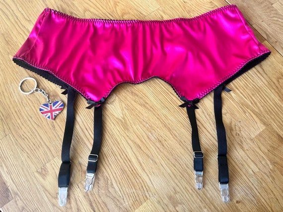 Women's Pink Lingerie, Satin Garter Belt. Sexy Pinup Lingerie 4 Strap Suspender Belt, Sizes Uk8 - Plus Size Uk22. - Etsy Women's Pink Lingerie, Satin Garter Belt. Sexy Pinup Lingerie 4 Strap Suspender Belt, Sizes Uk8 - Plus Size Uk22. - Etsy