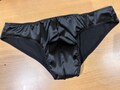 Handmade Black Satin Briefs – Men's Lingerie, Sizes 28-40