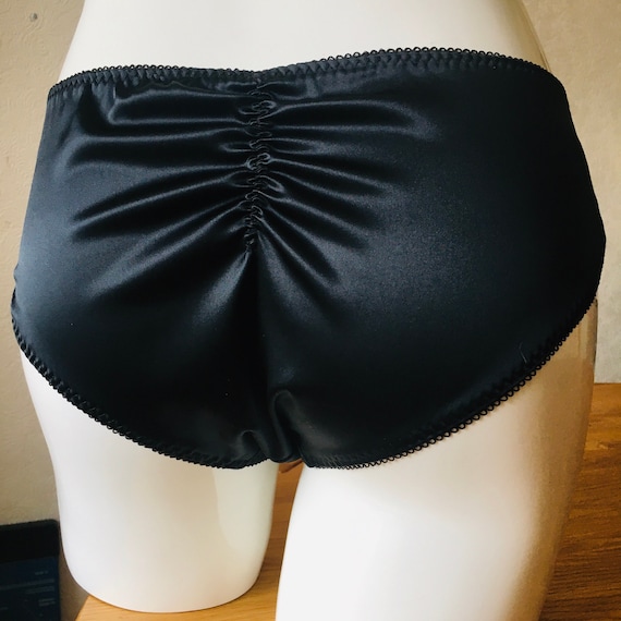 Ladies Fashion. Black Lingerie Sexy Underwear Womens Briefs Black Panties  Satin Lingerie Plus Size Uk10 22 Stretch Lingerie 