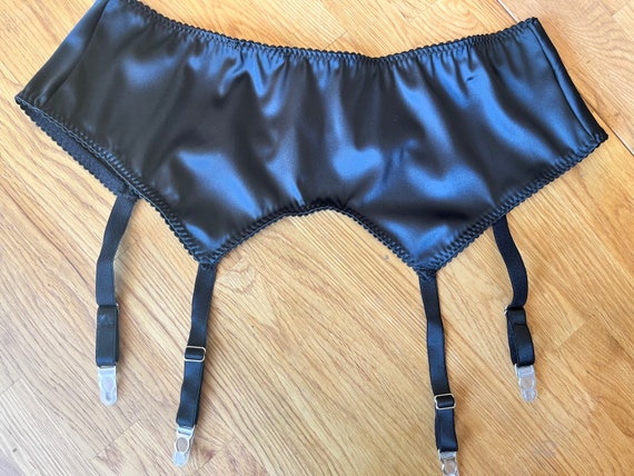 black satin garter belt Shop Amour Silky Garter Belt Online main image 0
