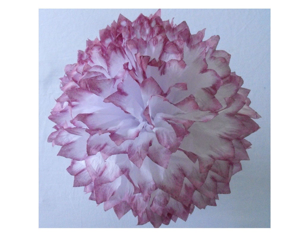 Purple Tissue Paper Pom Pom Purple Wedding Decoration Etsy