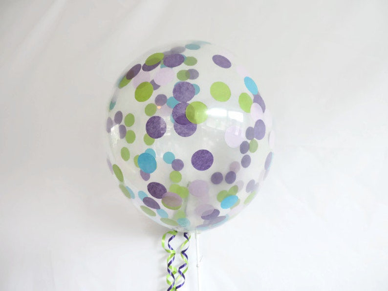 Monsters Inc Confetti Balloons Monsters Inc Baby Shower Etsy