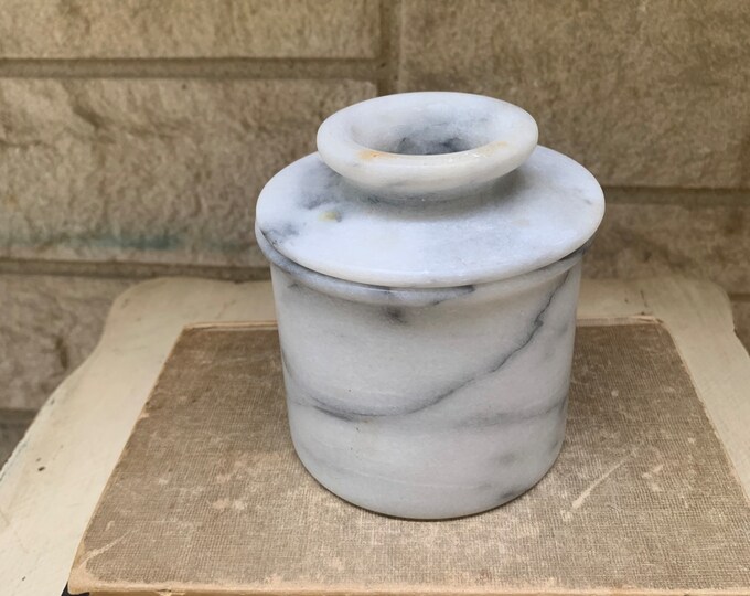 Vintage Marble Butter Bell Etsy