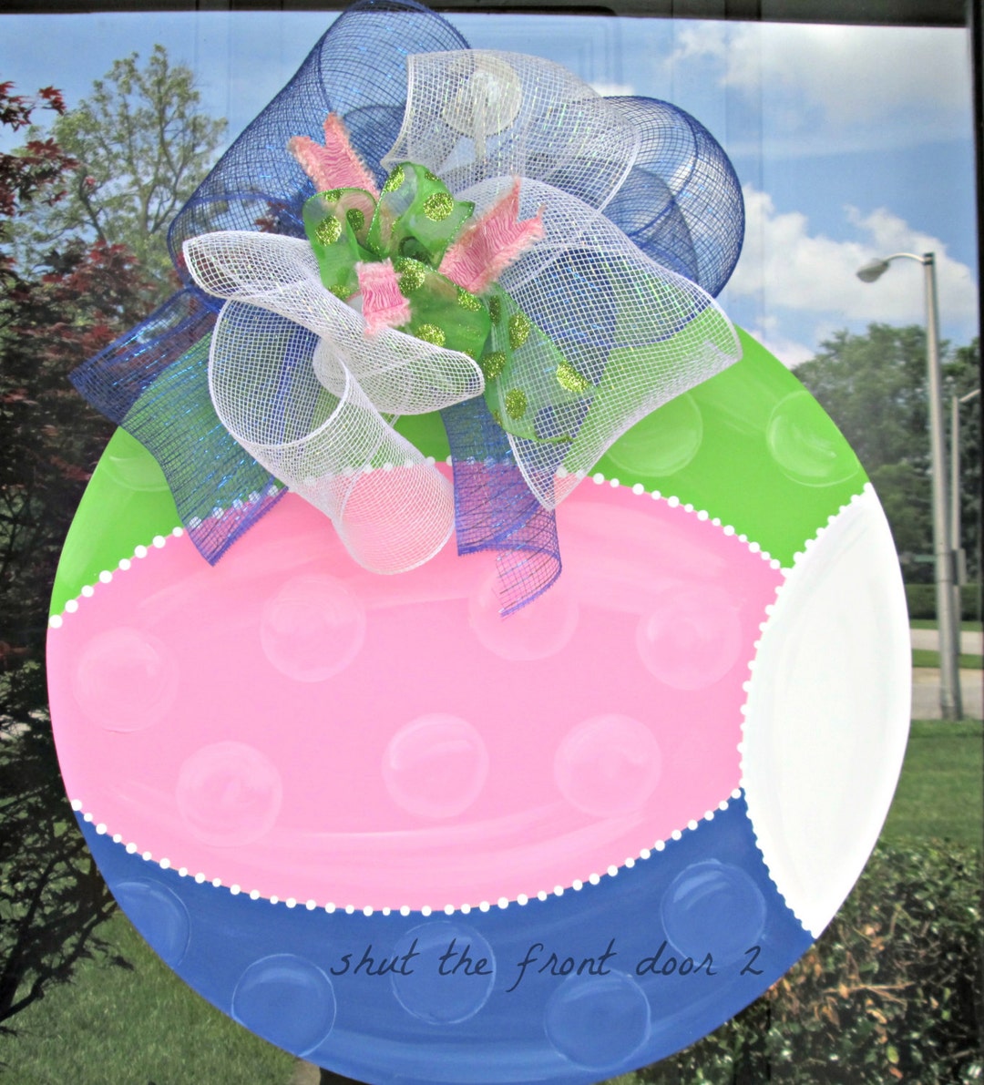 Beach Ball Door Hanger Summer Wreathbeach Decor Pool Decor Etsy