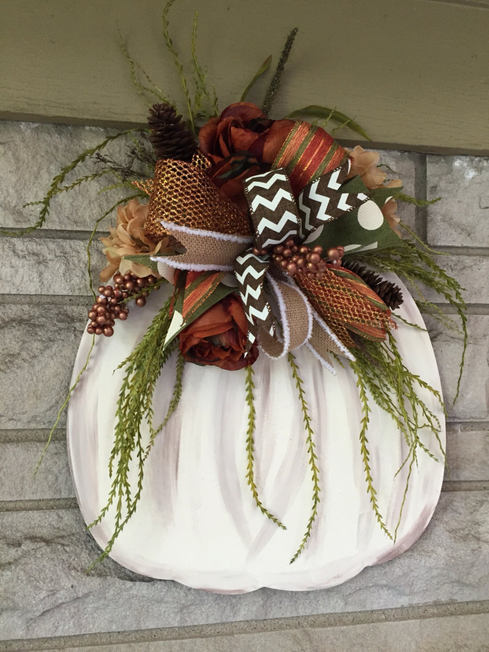 Fall door hangerpumpkin door hanger Etsy