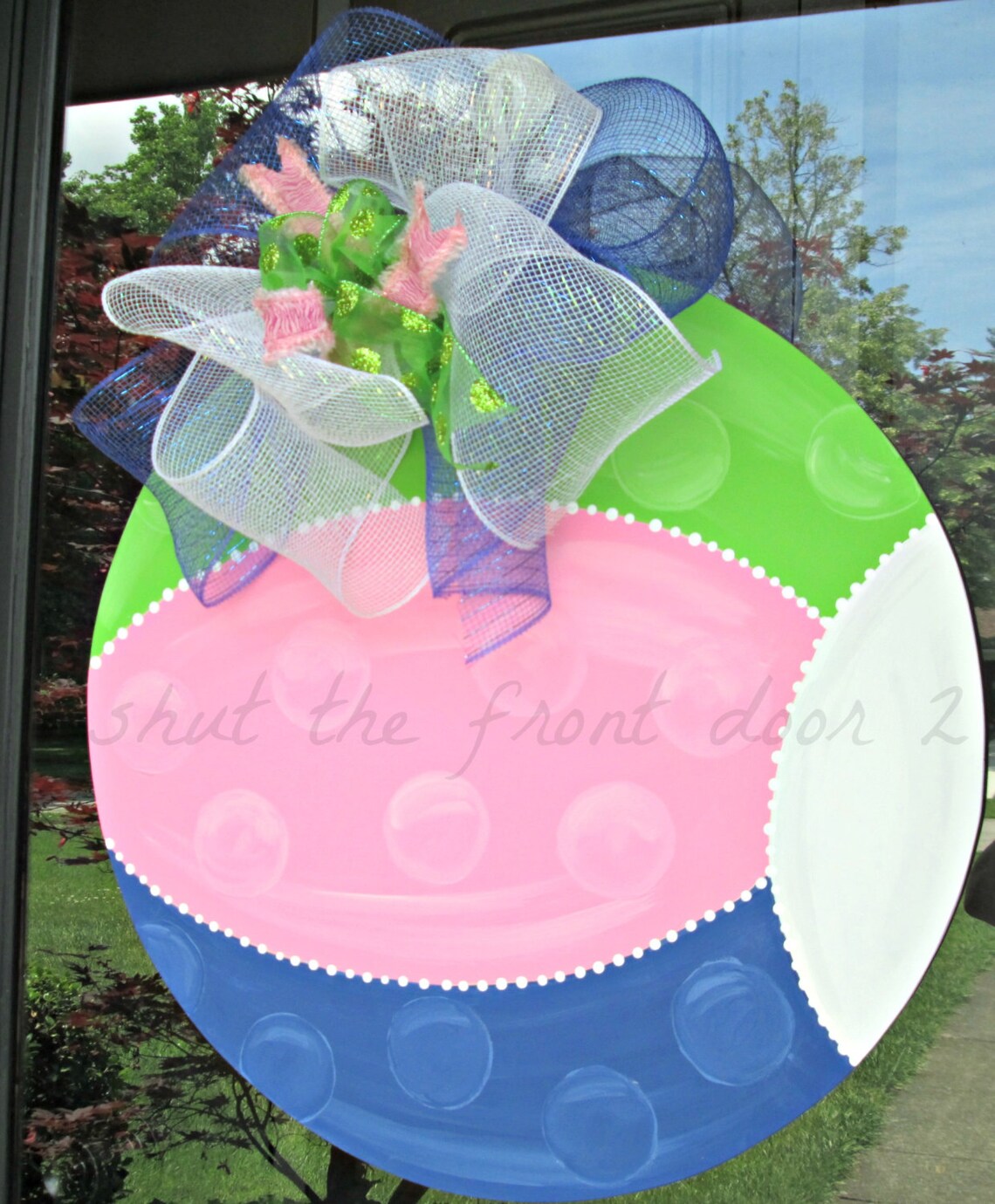 Beach Ball Door Hanger Summer Wreathbeach Decor Pool Decor Etsy