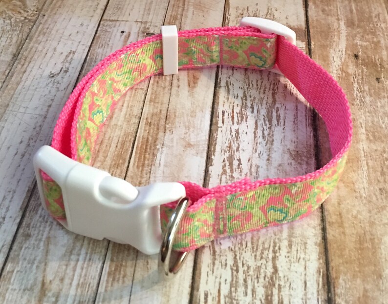 Lilly Pulitzer Dog Pet Collar and Leash Set in Chin Chin Print | Etsy