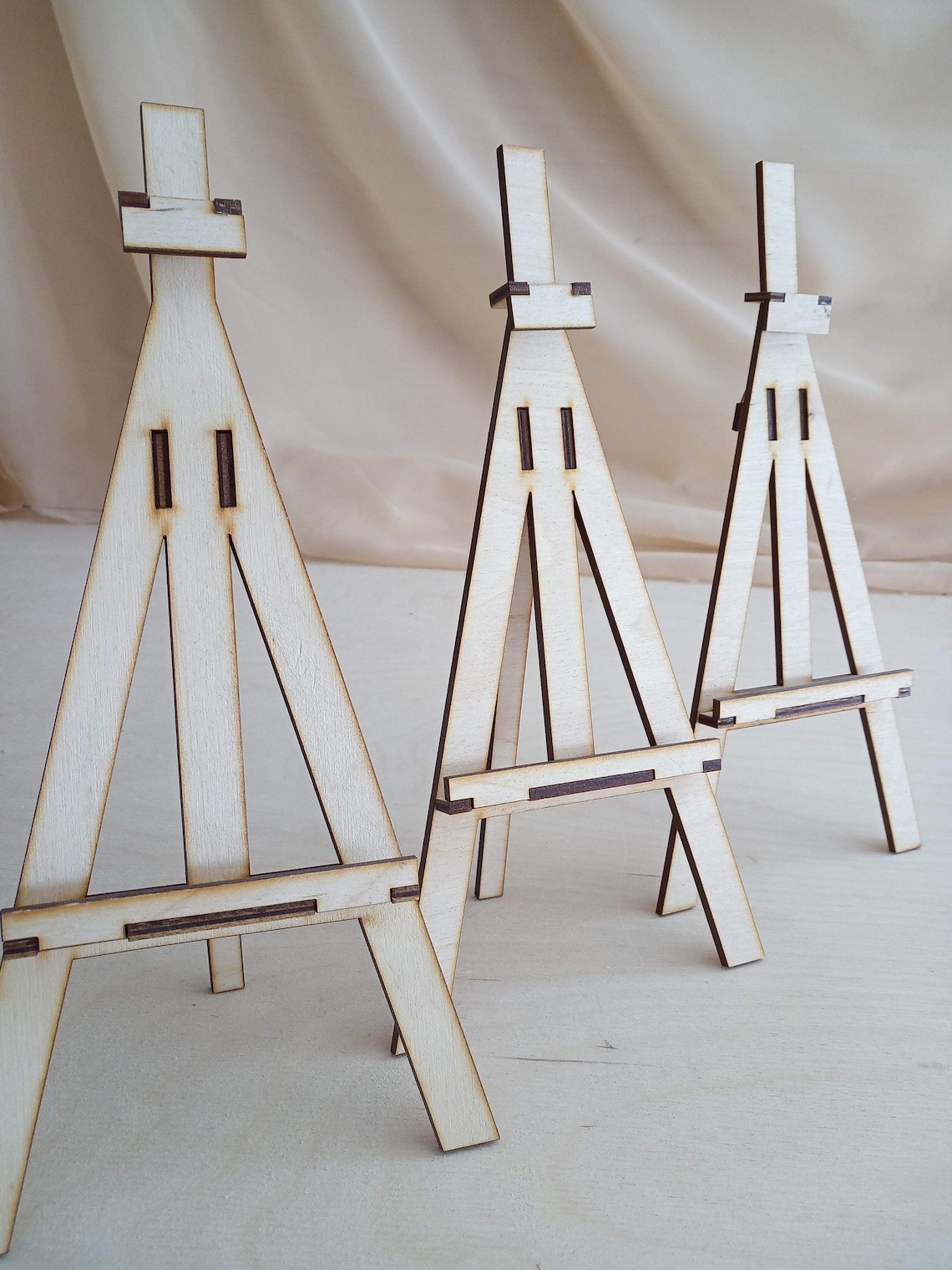 Easel stand small wooden for pictures table numbering Etsy