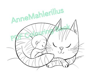 Coloriages Pour Adultes Et Enfants Par Annemahlerillu Sur Etsy