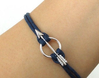 Arrow Bracelet            The ancient silver arrows December rope bracelet