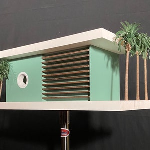 Mid Century Modern Birdhouse. Modern Monterey Peninsula Collection! Frank Lloyd Wright, Architectural Birdhouse, California Modern Birdhouse