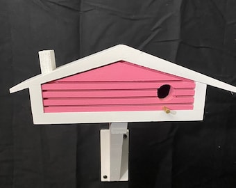 Hummingbird House, Mid Century Ranch Birdhouse, Modernest Gift, Hand Made, Miniature Novelty Birdhouse, Indoor/ Outdoor, Bird lovers Gift.