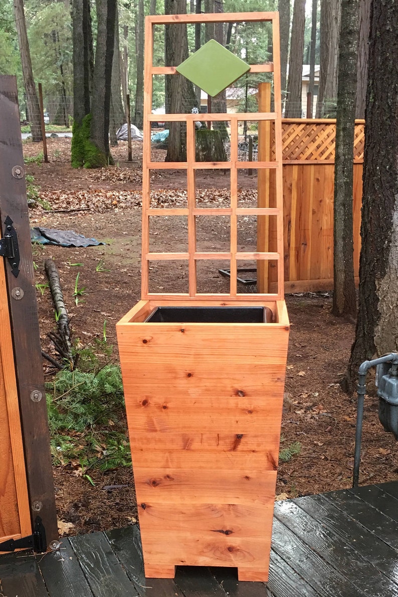 trellis planter box tall