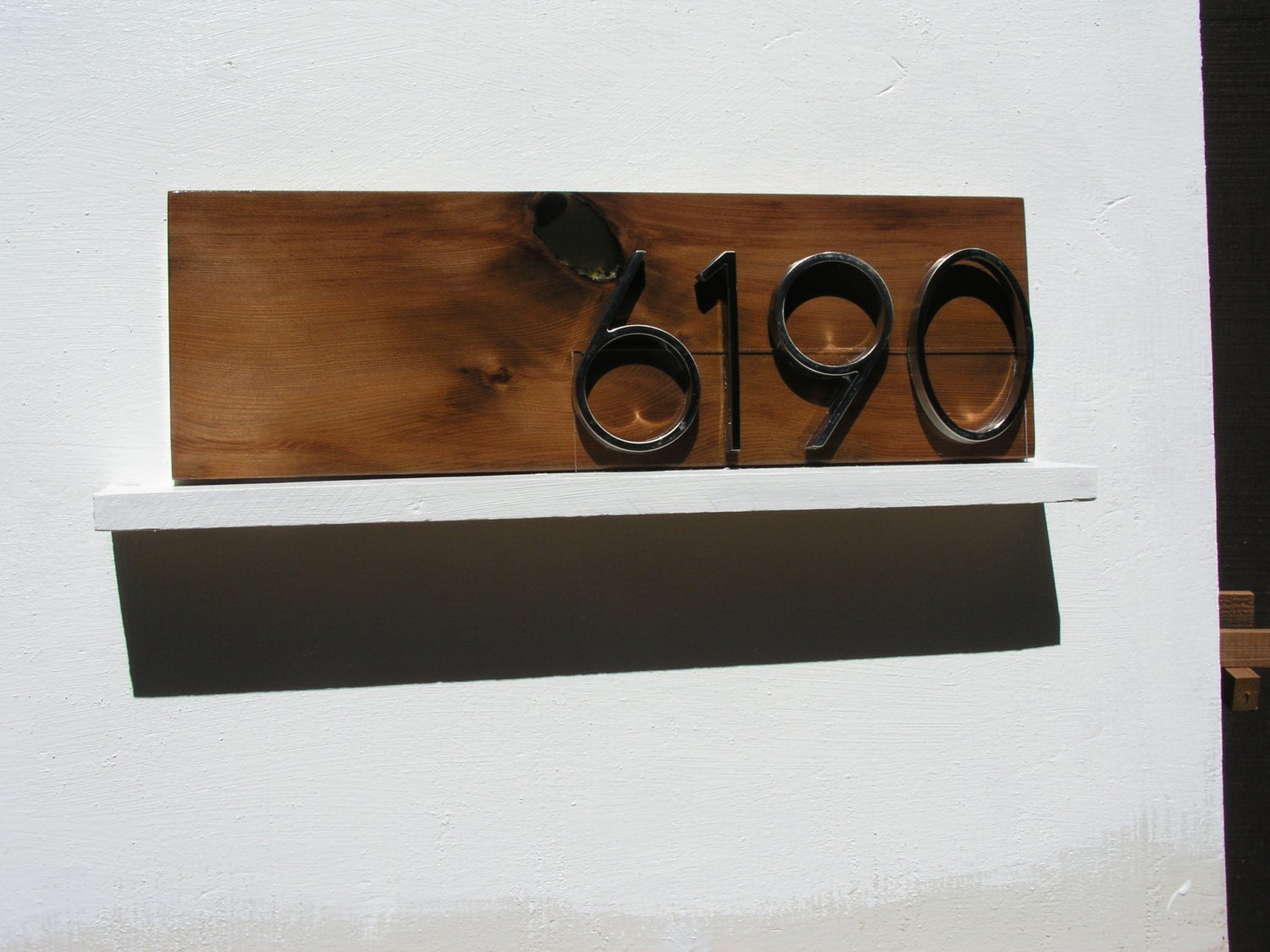 Knotty Old Growth Redwood Address Plaque. High Gloss finish Etsy