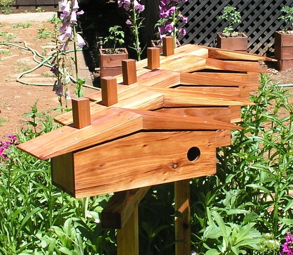 Mid Century Modern Bird House Mounting Rack Bird Condo Pole | Etsy