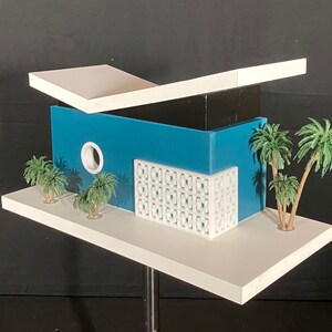 Mid Century Modern Birdhouse. Modern Monterey Peninsula Collection! Frank Lloyd Wright, Architectural Birdhouse, California Modern Birdhouse