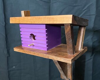 Hummingbird House, Mid Century Modern Birdhouse, Modernest Gift, Hand Made, Miniature Novelty Birdhouse, Indoor/ Outdoor, Bird lovers Gift.