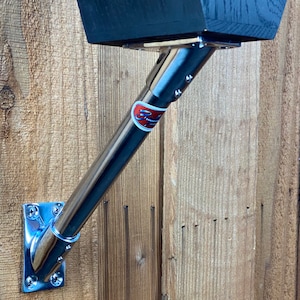 Brightwork Birdhouse Wall Mount, Polished Stainless Steel. Best in Class Quality.
