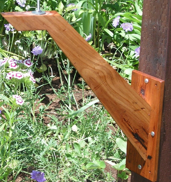 Mid Century Modern Bird Feeder Pole Space Age Mounting Arm ...
