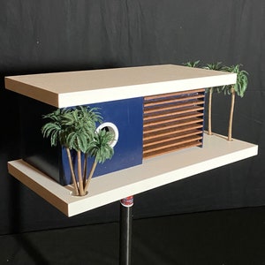 Mid Century Modern Birdhouse. Modern Monterey Peninsula Collection Frank Lloyd Wright, Architectural Birdhouse, California Modern Birdhouse image 2