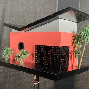 Mid Century Modern Birdhouse. Modern Monterey Peninsula Collection! Frank Lloyd Wright, Architectural Birdhouse, California Modern Birdhouse