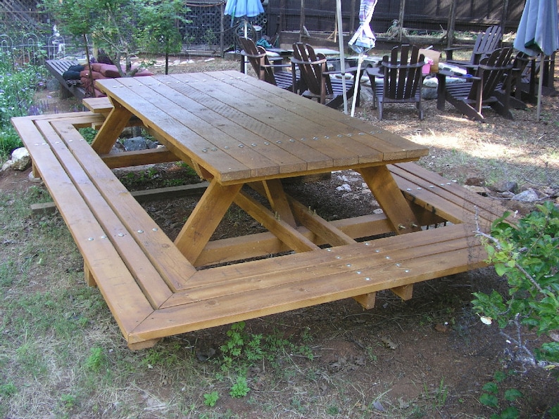 Custom Made Picnic Tables Large Thru Bolt Image 0