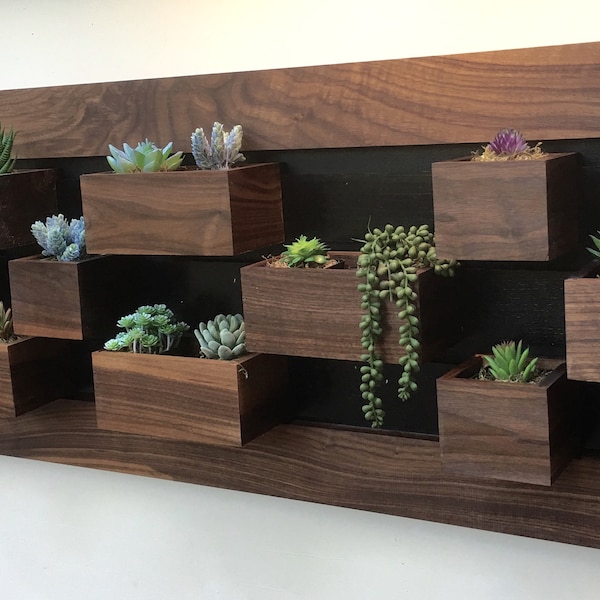 Indoor Wall Mount Herb Planter Etsy