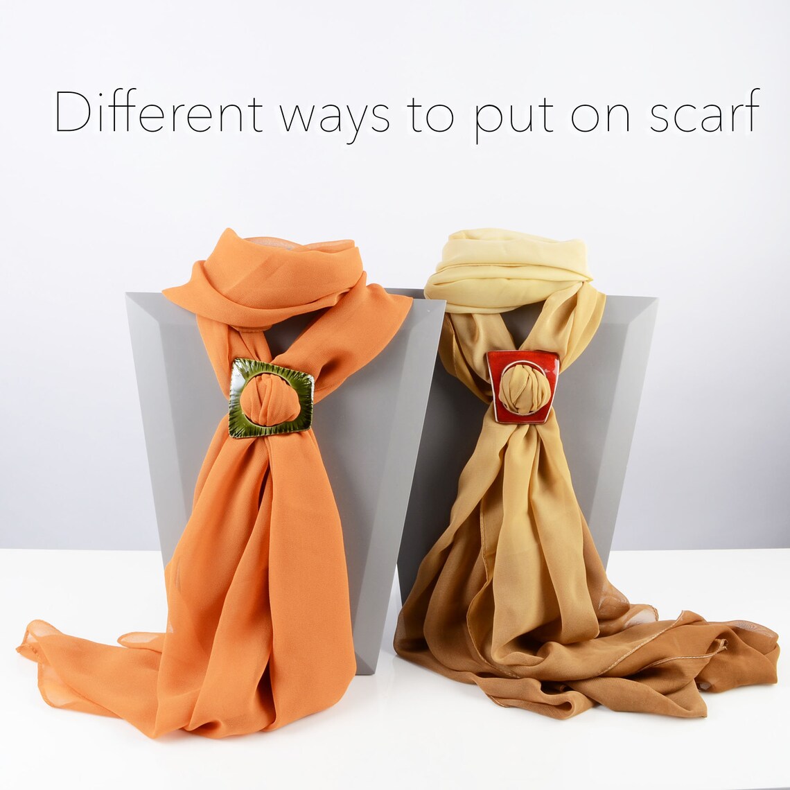 Scarf Clip Designed Like Shawl Clasp Tie Slide or Scarf Etsy