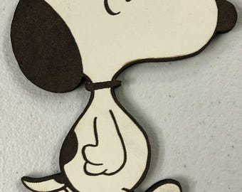 Snoopy Laser Cut MDF Fridge Magnet