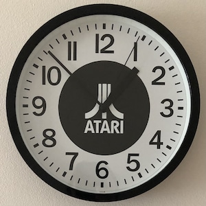 Atari Themed Round Wall Clock