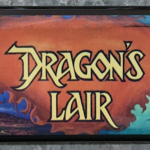 Dragon&#39;s Lair Arcade Game Marquee Fridge Magnet