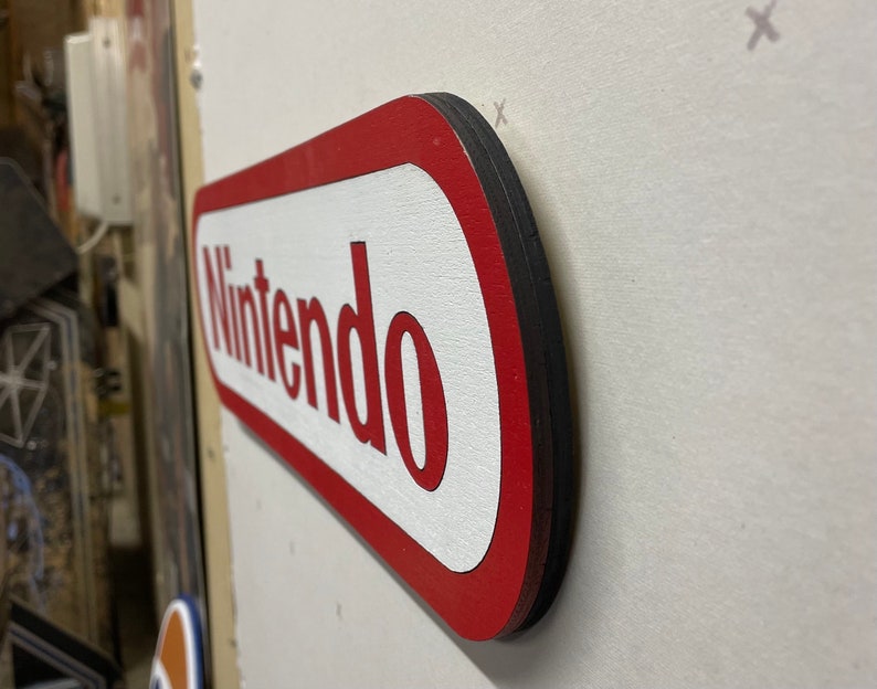 Nintendo Laser Cut Wood Sign - Etsy