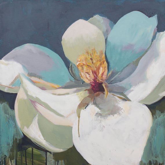 acrylic painting diy abstract navy Etsy acrylic painting teal white abstract magnolia canvas on acrylic painting diy abstract navy Etsy acrylic painting teal white abstract magnolia canvas on