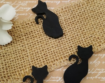 Confeti de mesa Perspex de gato negro - Decoración/favores de fiesta - Boda gótica
