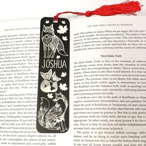 Ornate Fox Doodle Personalised laminated Bookmark - Lots of colours - Gift