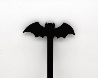 Set of 5 Bat Cocktail/Drink Stirrers - Party Swizzlers - Halloween!