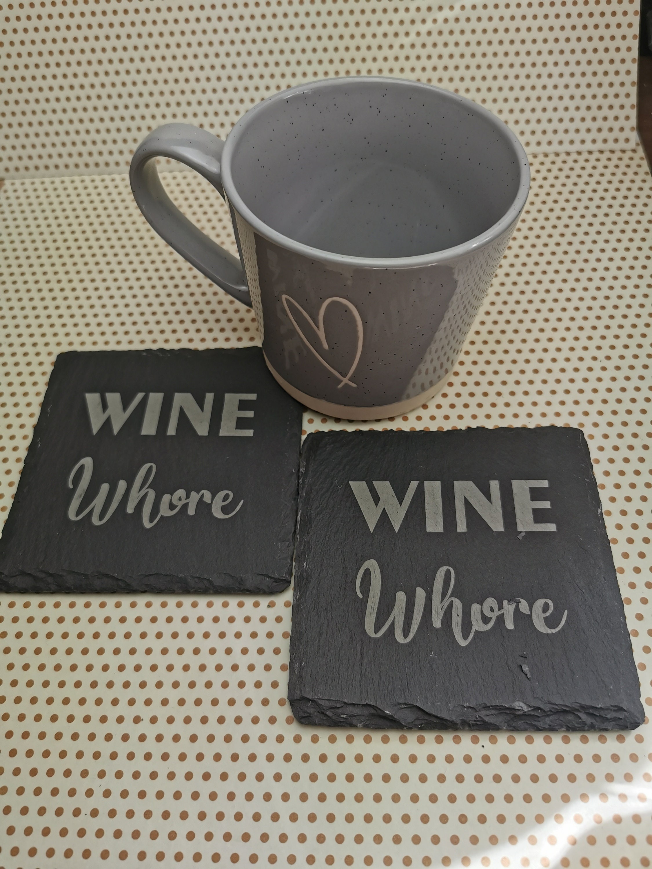 Slate Coaster Rude Novelty Wine Engraved Slate Coaster - Funny/adult/rude/cheeky Humorous ...