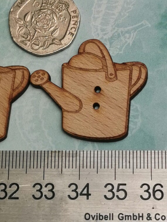 50 Bottoni In Legno Polywood A Forma Di Cane – 2 Fori – Colorati Misti Per Cucito E Scrapbooking – 28mm