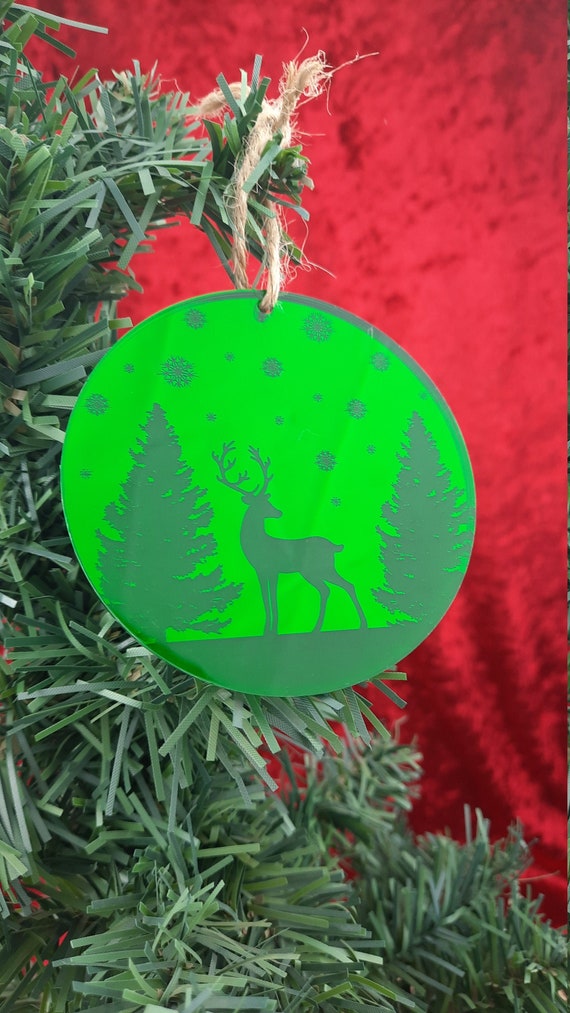 Cornice Portafoto A Forma Di Cervo Per Albero Di Natale – 6,3 Cm – Rossa 2024