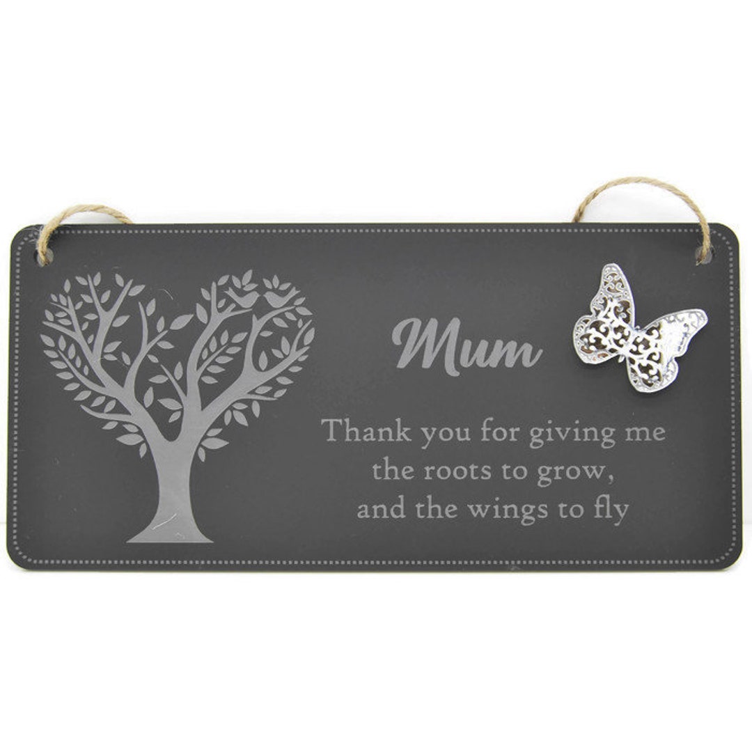 3D Sign Thank You Mum Laser Engraved Perspex/wood Plaque Etsy