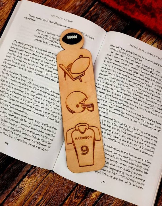 Bookmark - PERSONALIZED Soccer Life - Birch wood Bookmark - PERSONALIZED Soccer Life - Birch wood