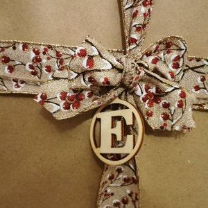 Letter Gift Tags - Present Tag, Christmas Tag, Hanging Wooden Decorations, Christmas, Birthday, Anniversary.