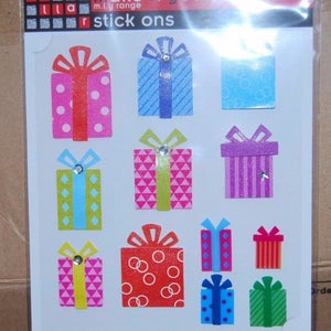 Pegatinas para paquetes, pegatinas decorativas y de diseño de cartón para fiestas de Papercellar, 2 hojas