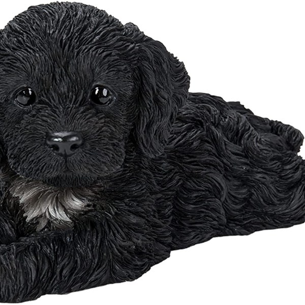 Vivid Arts Laying Puppy Pet Pals (Black Cockapoo)