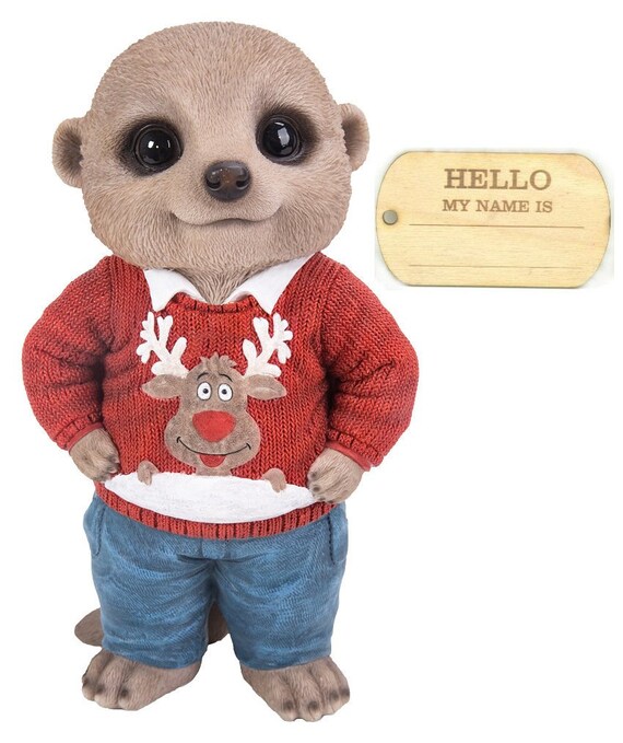 Baby Meerkat Garden Ornament//Decoration//Gift Fisherman Vivid Arts