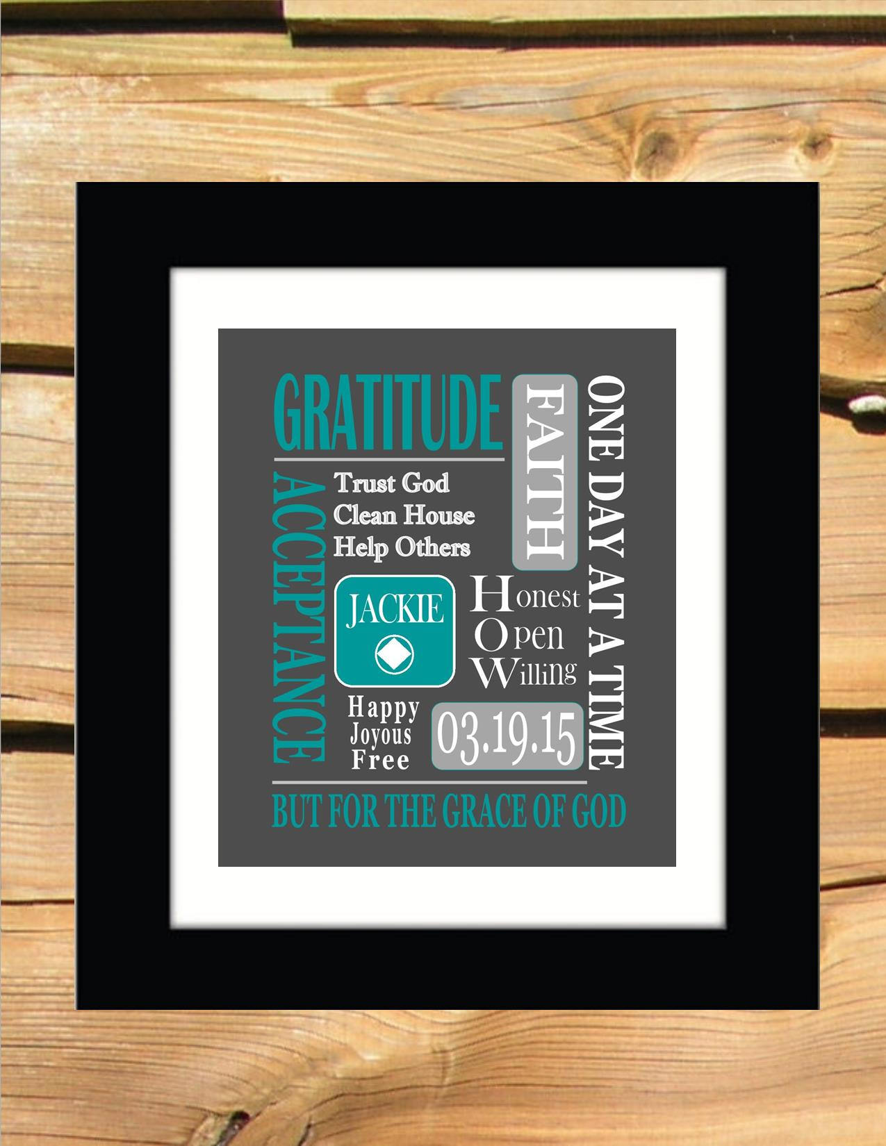 Narcotic Anonymous Recovery Gift PERSONALIZED NA Gifts Digital Download ...